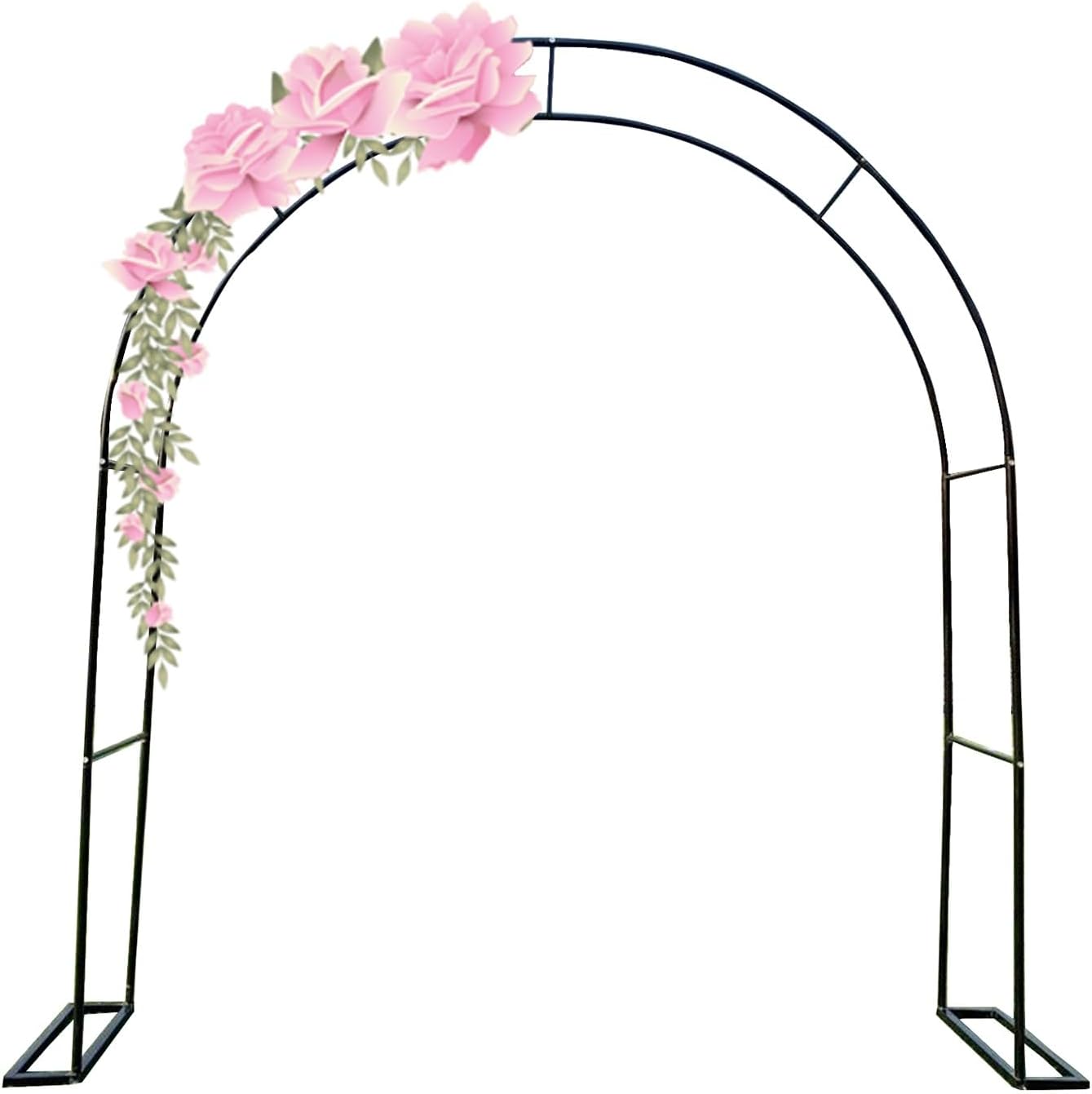 Rose Arches for Garden, Garden Arches Metal, Garden Arch trellis for Vegetables, Outdoor Climbing Plants support, indoor and Outdoor Wedding,Garden,Patio,Party,Decorations ( Color : White , Size : W14