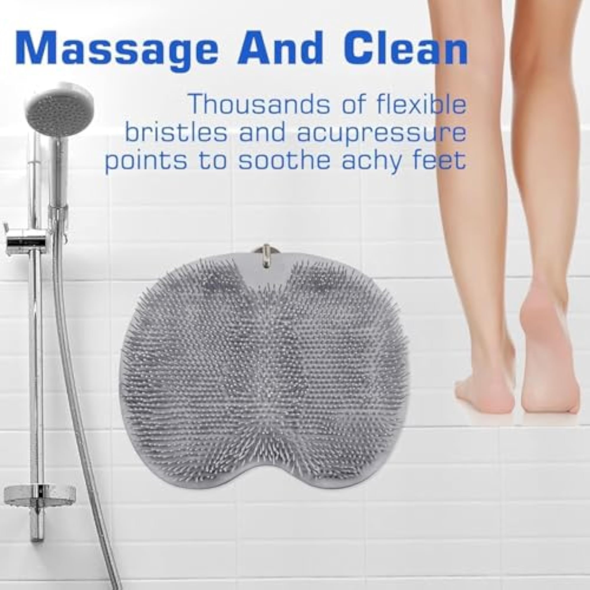 Silicone Foot Scrubber Mat for Shower