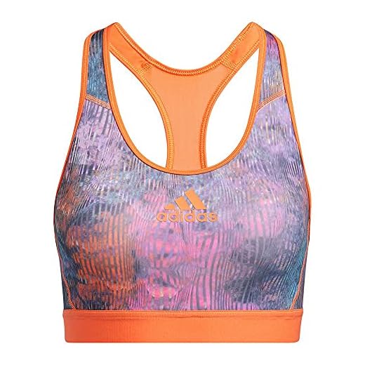 adidas Drst Floral B Reggiseno Sportivo, Azcesi/Multico/Print, XS Donna