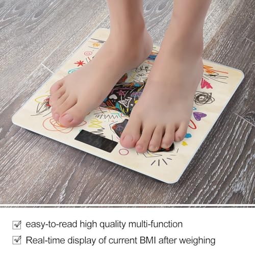 Báscula digital de baño con pantalla LED clara miniatura 5