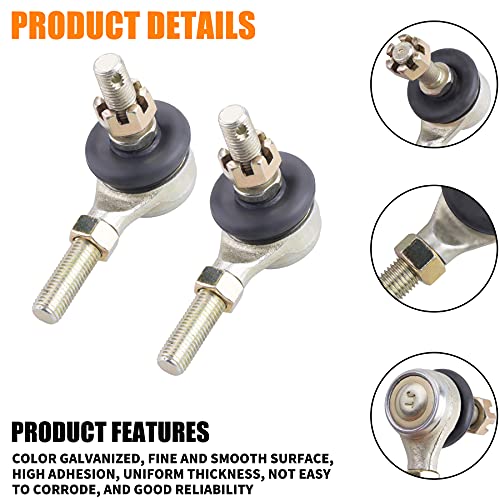 Oraevy 10-10Mm Tie Rod Ball Joint,Left And Right Hand Tie Rod Ball Joint Compatible With Chinese Atv Quad Four Wheeler 110Cc Kazuma Roketa Sunl Taotao Coolster Dirt Bike Go Kart Moped Scooter #TOP1