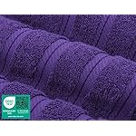 American Soft Linen Luxury 6 Piece Towel Set, 2 Bath Towels 2 Hand Towel 2 Washcloths, 100% Cotton Turkish Towels for Bathroom, Purple Towel Sets - Image 3