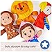 Ms. Rachel Finger Puppets Zoo Friends 4-Pack, Lion, Monkey & Parrot, Educational Toys & Animal Puppets, Toddler Toys for Girls & Boys Ages 3 Months- 2+ Years