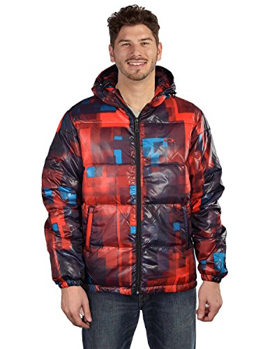 Oakley Men's AOP Down Puffer Jacket-RedLine-XL