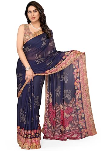 Image of MIRCHI FASHION Saree for Woman Chiffon Tie Dye Printed | Lightweight Daily Wear Women's Sari with Unstitched Blouse Piece (Available in 10 Colors)