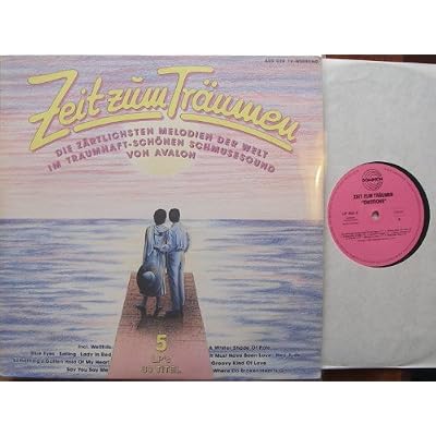 Zeit zum Tr&auml;umen / DIE Z&Auml;RTLICHSTEN MELODIEN DER WELT IN TRAUMHAFT-SCH&Ouml;NEN SCHMUSESOUND VON AVALON / 1991 / Bildh&uuml;lle mit ORIGINAL 2seitiger TITELBEILAGE / DOMINION # LP 1601-1 bis 05 / Deutsche Pressung / 5 x 12" Langspiel Schallplatten