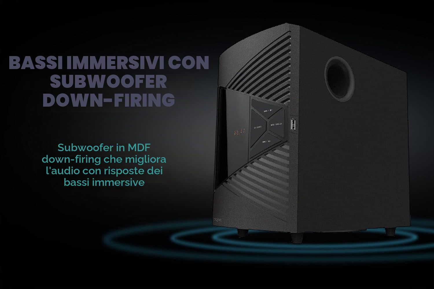 CREATIVE SBS E2500 Sistema di altoparlanti Bluetooth 2.1 con subwoofer per computer TV