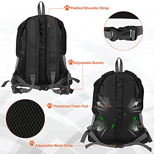 Dog Carrier Backpack, Auligi Dog Carriers for Small Dogs with Sunglasses Puppy Pet Front Pack Breathable Head Out Padded… - Image 6