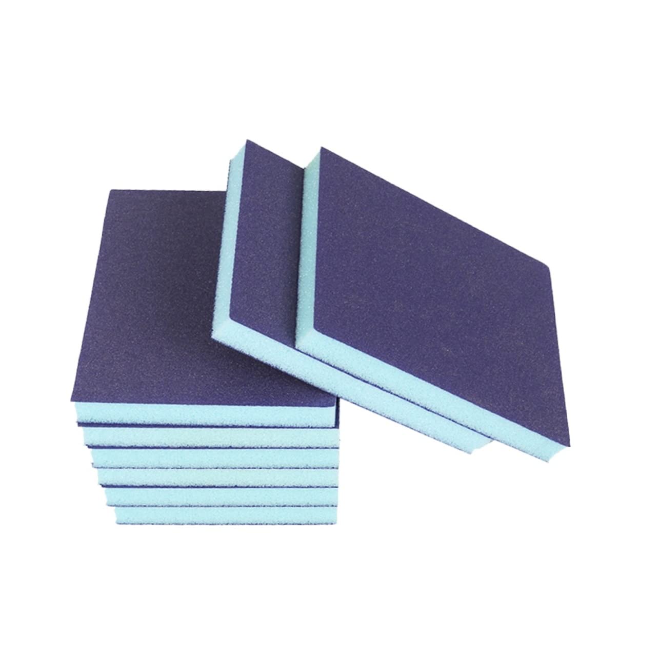 Hemobllo 16 Piezas Bloque De Molienda Doble Cara Bloque De Abrasión Esponja De Molienda Esponjas Azules Bloques De Molienda Bloques De Lijado Esponja Abrasiva Bloque De Esponja