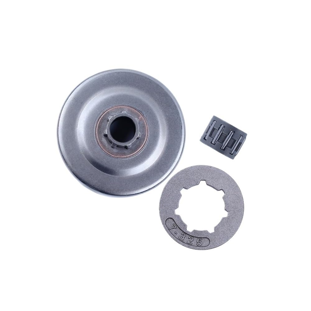Kit de cojinete de Agujas de Rueda Dentada de Tambor de Embrague de Cadena de 7 Dientes 325 Compatible con Motosierra MS170, MS180, MS210, MS230, MS250 023, 025 y 018