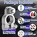 Battery Terminal Connector Kit, Heavy-Duty Positive and Negative Automotive Marine Terminals, Universal Battery Terminals for Marine Rvs, Equipped with Cleaning Brushes