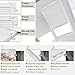 Moonice Skylight Blackout Window Blinds & Shades, Cordless Cellular Shades Thermal Insulation Honeycomb Blinds for Roof Inclined Plane Room Windows, Easy to Install - Custom Size (White)