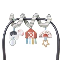 Vista 2 de Itzy Ritzy Juguetes para asiento de coche y cochecito con mordedor de conejo para edades de 0 meses en adelante