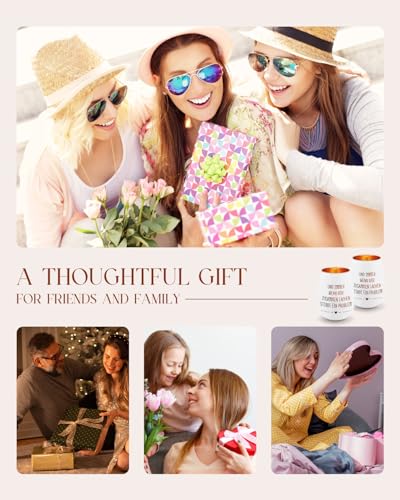 Blumuze Geschenke für Freundin Frauen, Windlicht Aus Glas Teelichthalter Beste Freundin Geschenke, Beste Freundin Geburtstagsgeschenk,Geburtstag Geschenk für Freundinnen,Freundschaft Geschenk
