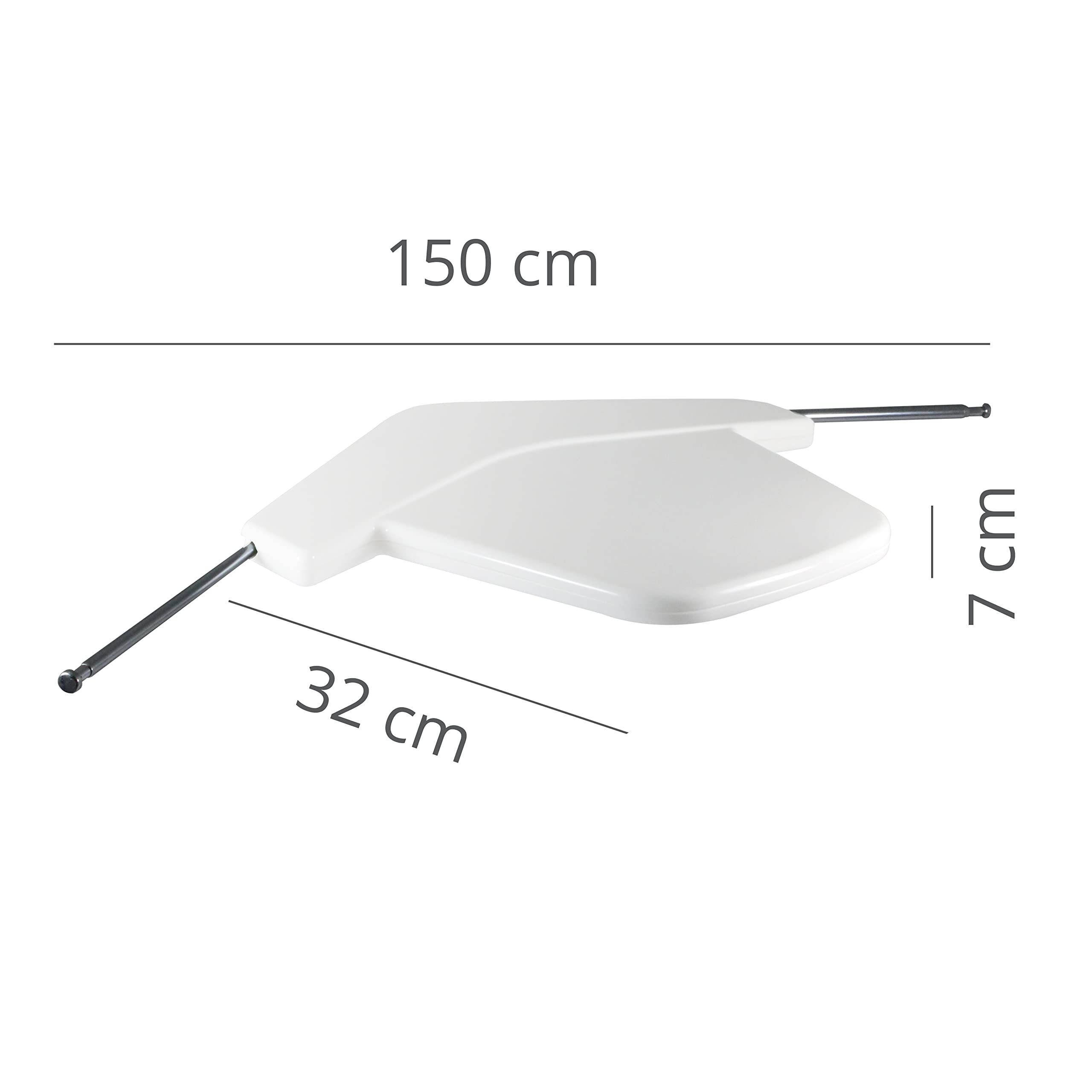 METRONIC Antena zewnętrzna G-65 do przyczepy kempingowej - biała - Metronic 427018