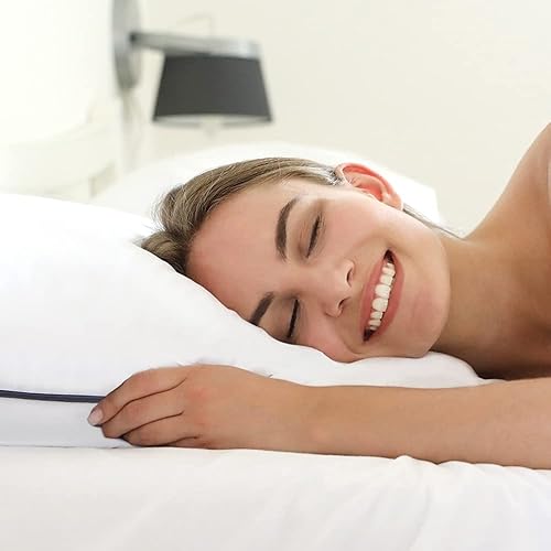 Miniatura 8 de HOOMQING Almohadas de cama para dormir paquete de 2 almohadas tamaño Queen para dormir de lado y estómago almohadas refrescantes relleno alternativo