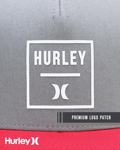 Image of Hurley Mens Trucker Hat - Flexible Quick Dry Fairway Mesh Trucker Hat for Men with Snapback Closure - Classic Mens Caps