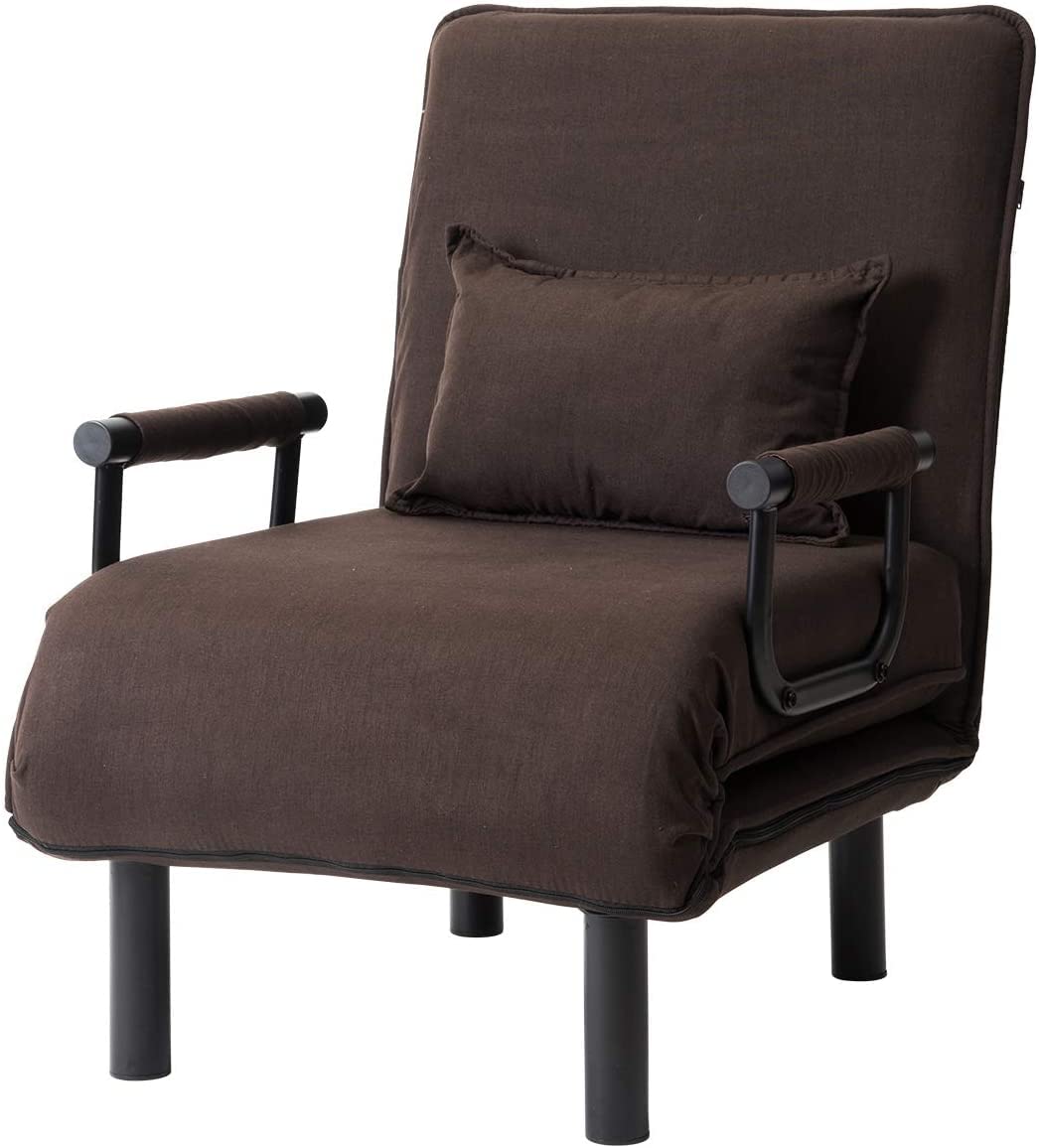 ソファベッド 折りたたみ 3WAY ファブリック生地 カウチソファー 幅60