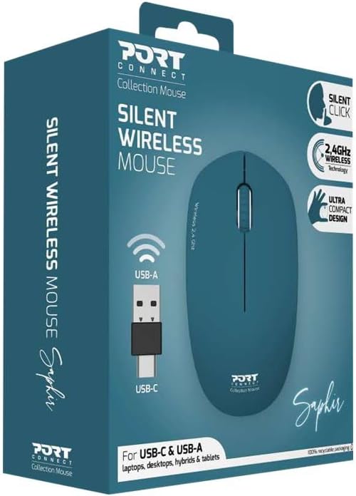PORT Designs 2.4GHz Wireless Black Mouse