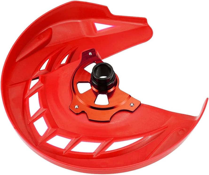 NICECNC Red Front Brake Disc Protector Shield Compatible with Husqvarna 125-450 FC/FX/TX/TC 2016-2025 150-501 TE/FE 2016-2025 See Fitment