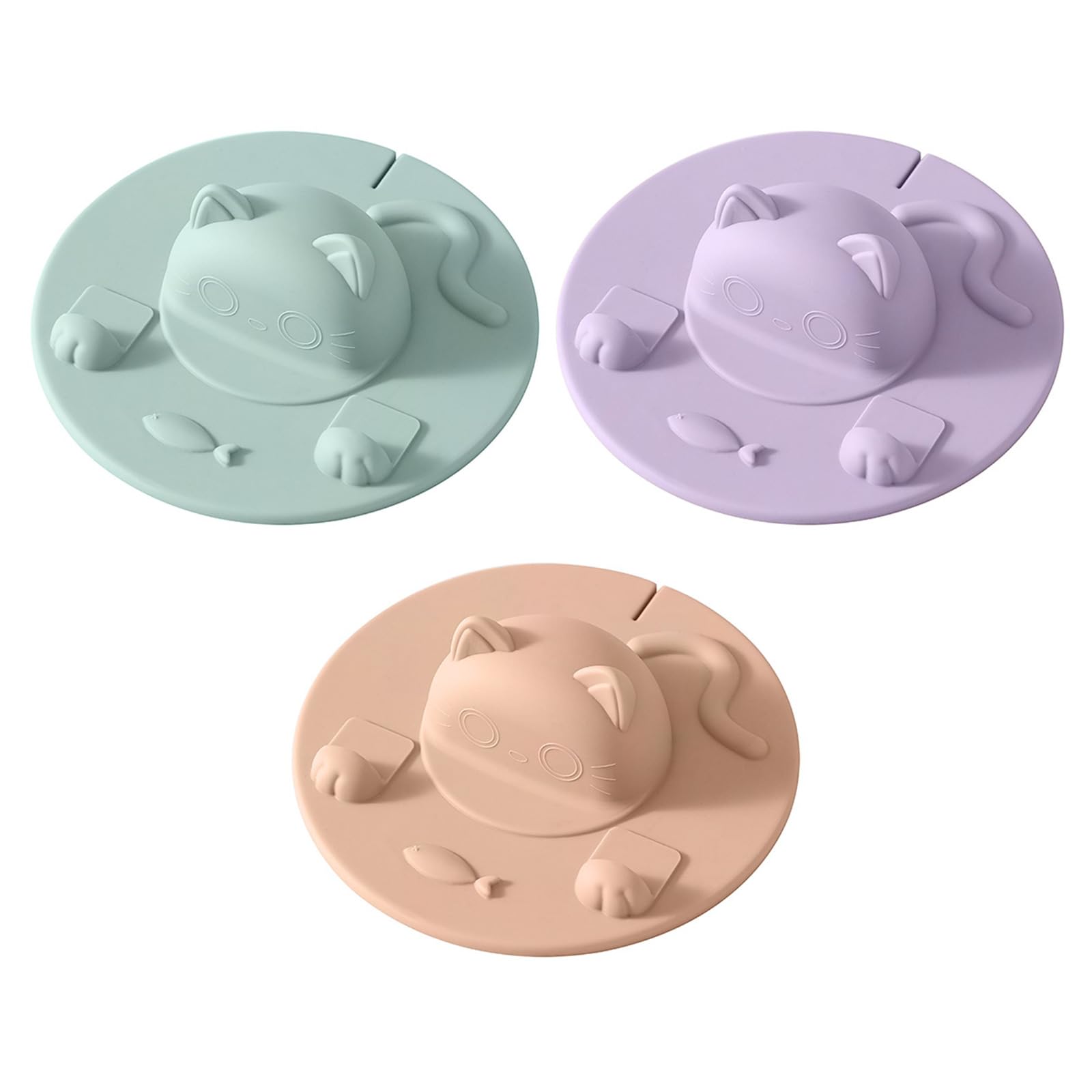 Silikon-Tassendeckel mit Katzenmotiv, staubdicht, auslaufsicher, heiß, einfache Cartoon-Kappe für Kaffee und Tee, universale Tasse, auslaufsichere Abdeckungen, Universal-Trinkgeschirr-Zubehör
