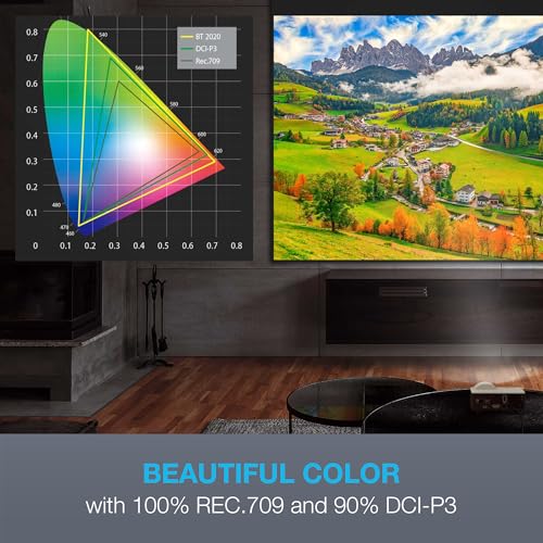 Image of Optoma ML1050STi Portable LED Projector with Enhanced Gaming Mode - Short Throw, Built-in Speaker, Auto Focus, Built-in Media Player