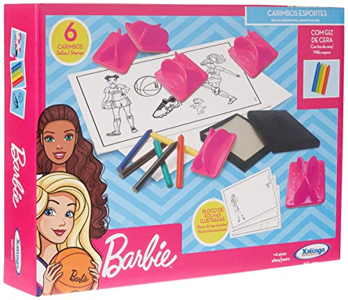 Carimbo dos Esportes Barbie Xalingo - 2317.6, Multicor