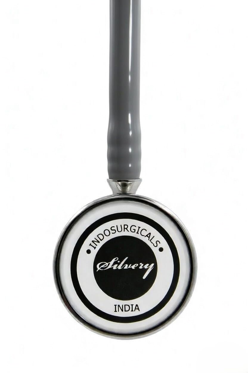 IS Indosurgicals Silvery Stethoscope (Grey) 2