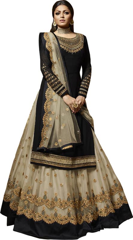 Yellow Colored Georgette Frill Lehenga Choli: Ethnic Glamour for