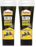 Pattex Montagekleber Kleben statt Bohren, starker Kraftkleber für sofortigen Halt, universell...