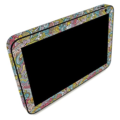 Image of MightySkins Carbon Fiber Skin Compatible with Amazon Echo Show 8 (Gen 2) - Ultra Hippie | Protective, Durable Textured Carbon Fiber Finish | Easy to Apply | Made in The USA