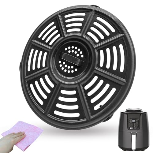 HlkEurt 5.5QT Air Fryer Grill Plate for Ninja AF161 Max XL 5.5QT Air Fryers, Upgraded Air Fryer Grill Pan Crisping Plate Tray Insert Grate Grid Shelf for Ninja Air Fryer, Nonstick, Dishwasher Safe