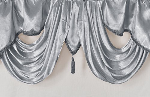 Gohd Golden Ocean Home Decor VALARIE FANCY Window Valance. 54 X 18. Taffeta Fabric thumb #2