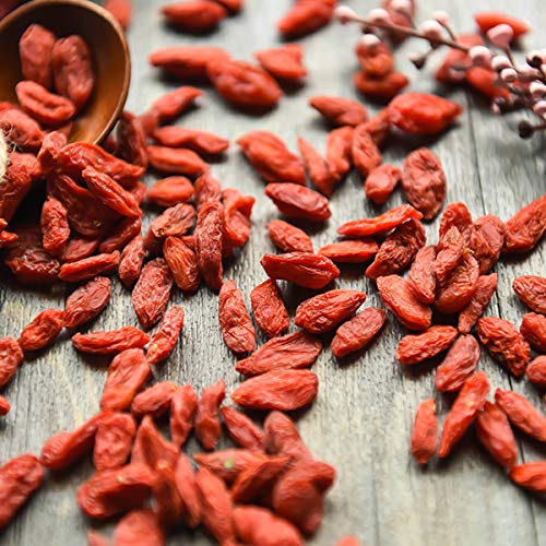 通用 50g-500g Bayas orgánicas de Lycium Chinensis Goji Wolfberry Pure Sin Necesidad de Lavar Té de Comida Verde (50g) - Imagen 4
