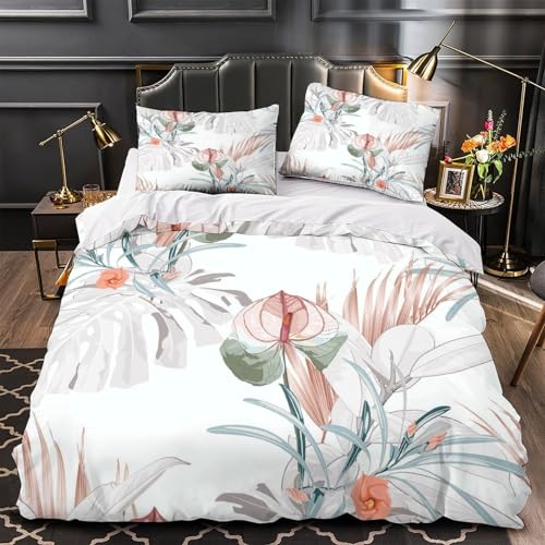 Housse de couette hypoallergique parure de lit microfibre douce