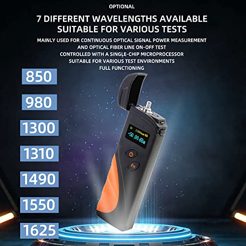 Image of FTTH Mini Clamshell Fiber Cable tester Optical Power Meter KTM50 Power measurement range -50 ~ + 20 dBm