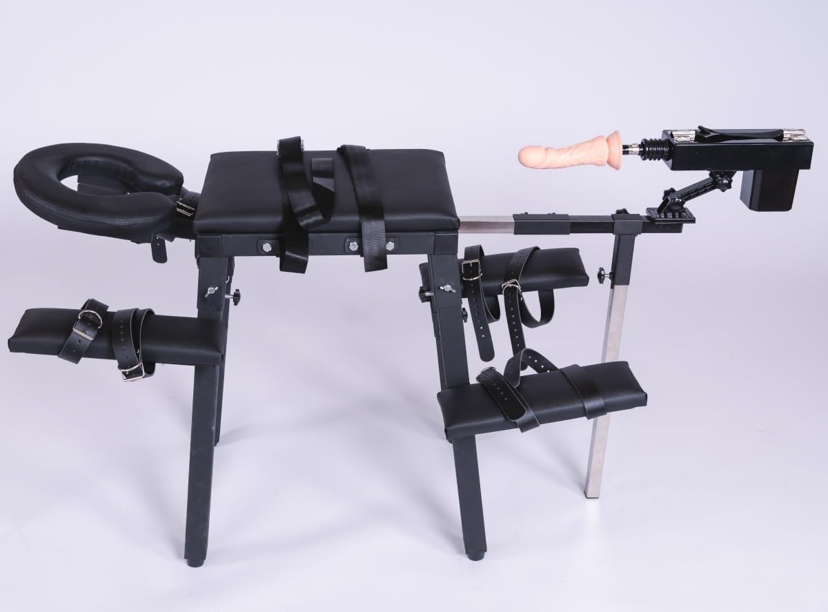 BDSM,Sex Chiar,Sex Bondage Table Adjustable Restraint Wrist Cuffs Included,Optional Sex Machine (Bondage Chair&Sex Love Machine)