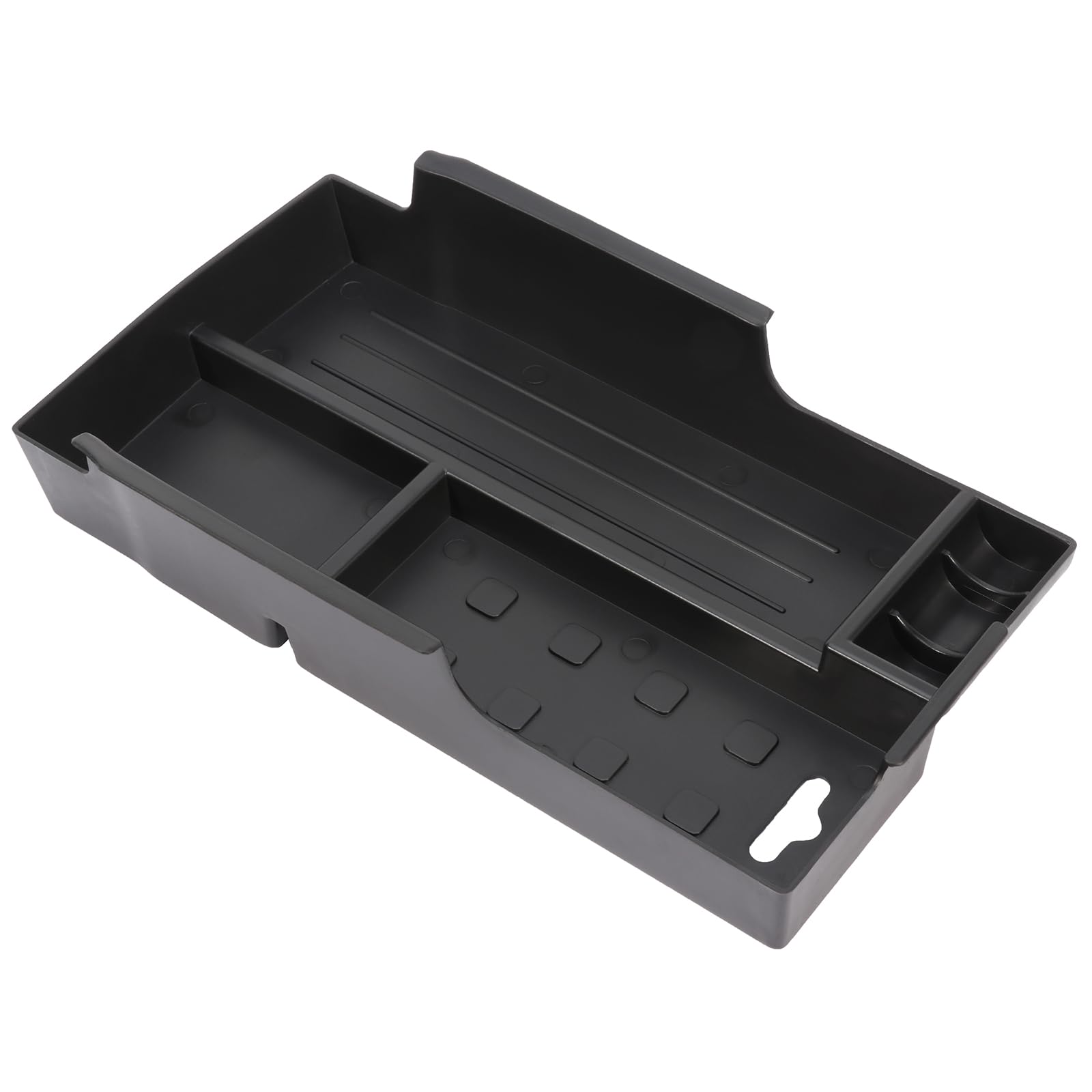 OCPTY Auto Center Console Insert Organizer Tray Fit for Toyota Camry 2012 2013 2014 2015 2016 2017 Lid Armrest Organizer (Black)