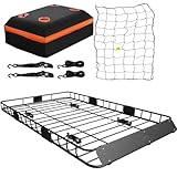 QEDDI Heavy Duty Roof Rack Carrier Basket Universal Rooftop 54
