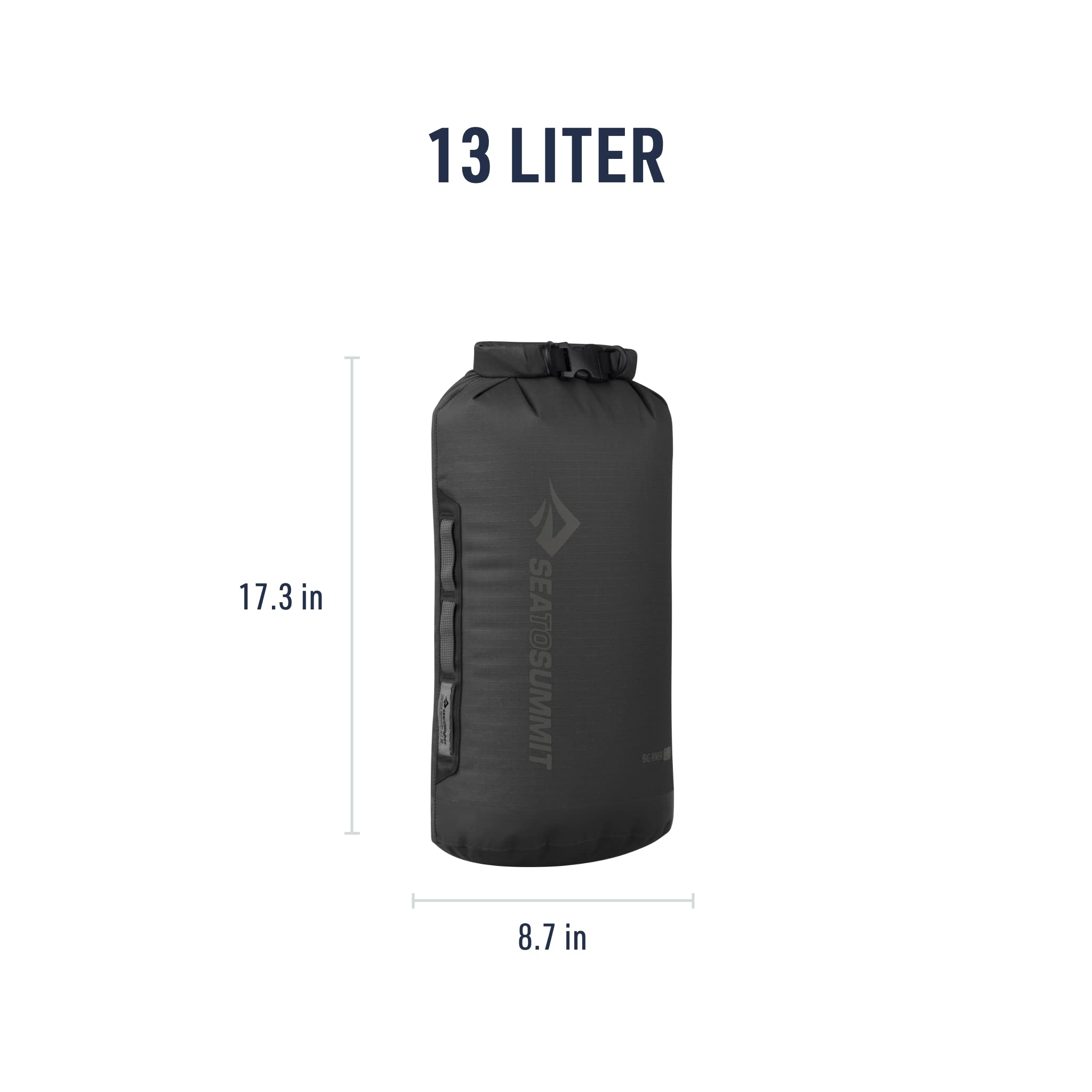 Sea to Summit - Big River Dry Bag - Bolsa Impermeable - Cierre de Rollo - Resistente - Asas de Agarre, Accesorio y Anillo en D - Deportes de Remo