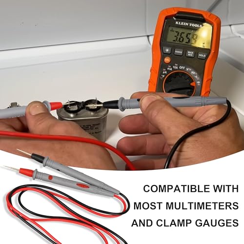 Image of 69410 Alligator Clips Test Leads kit for Klein /Fluke Multimeter Leads,Right Angle