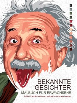 Paperback Malbuch für Erwachsene: Bekannte Gesichter [German] Book