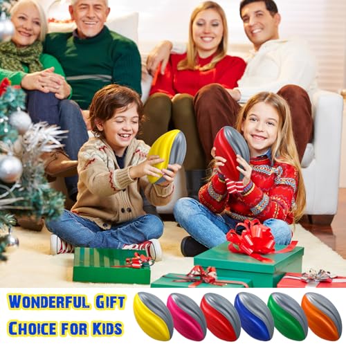 Image of Jerify 12 Pcs Mini Footballs for Kids Spiral Foam Football Bulk 5 Inch Soft Small Waterproof Foam Ball Sports Birthday Toddler Football for Indoor and Outdoor Game (Classic Colors)