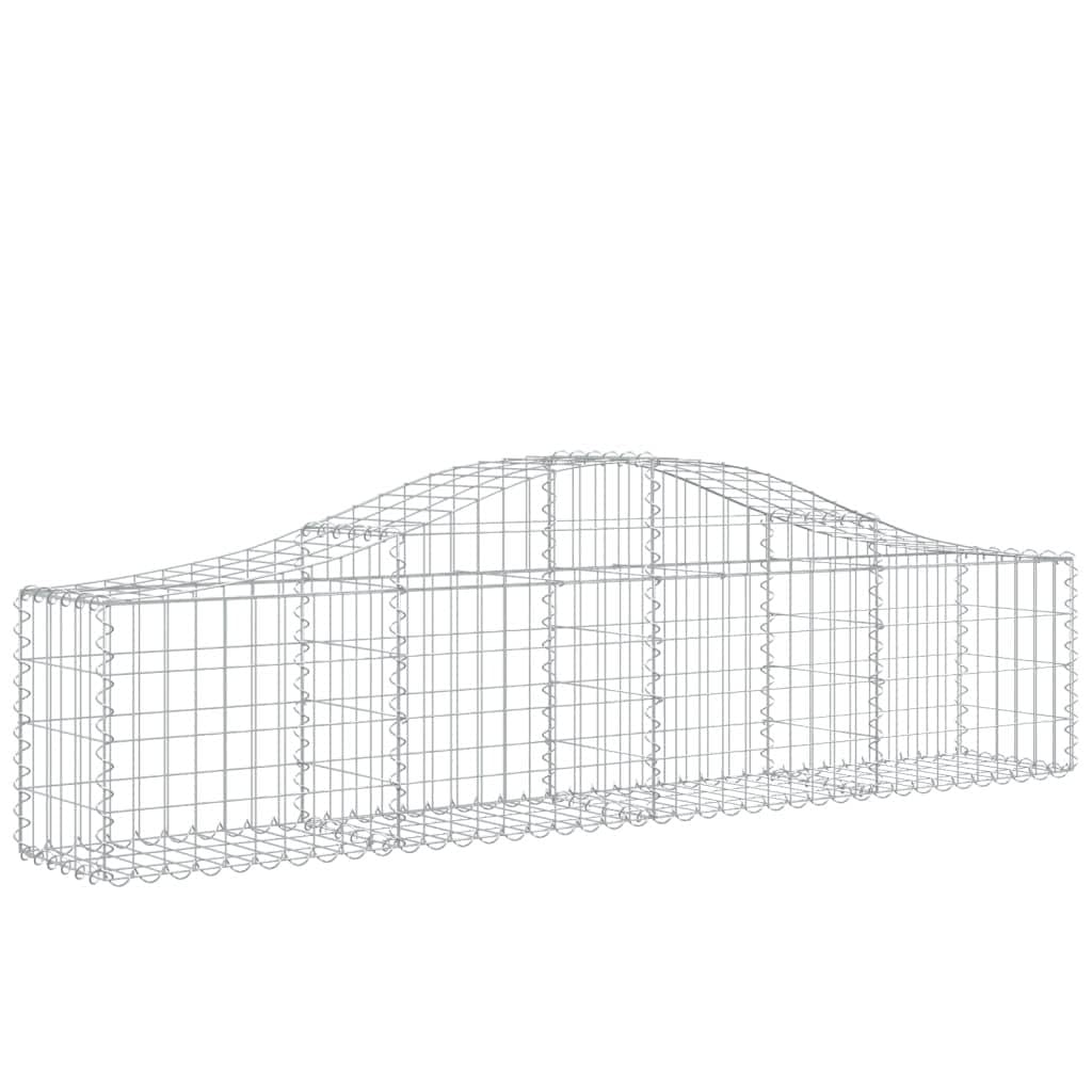 Juego de 12 cestas para gaviones (200 x 30 x 40/60 cm, galvanizada)