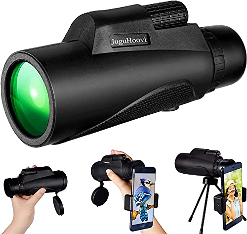 Monocular 12x50, High Power Monocular for Smartphone with Tripod Holder, BAK4 Prism Waterproof Monocular for Adults, Handheld Monocular for Wildlife Bird Watching Travel Scenery