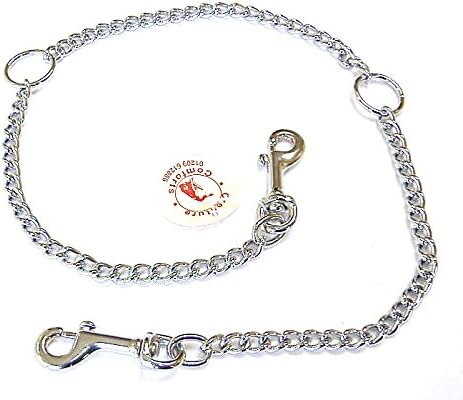 Creature Comforts Chrome Bench Benching Chain - 3 Sizes (Medium Dog)