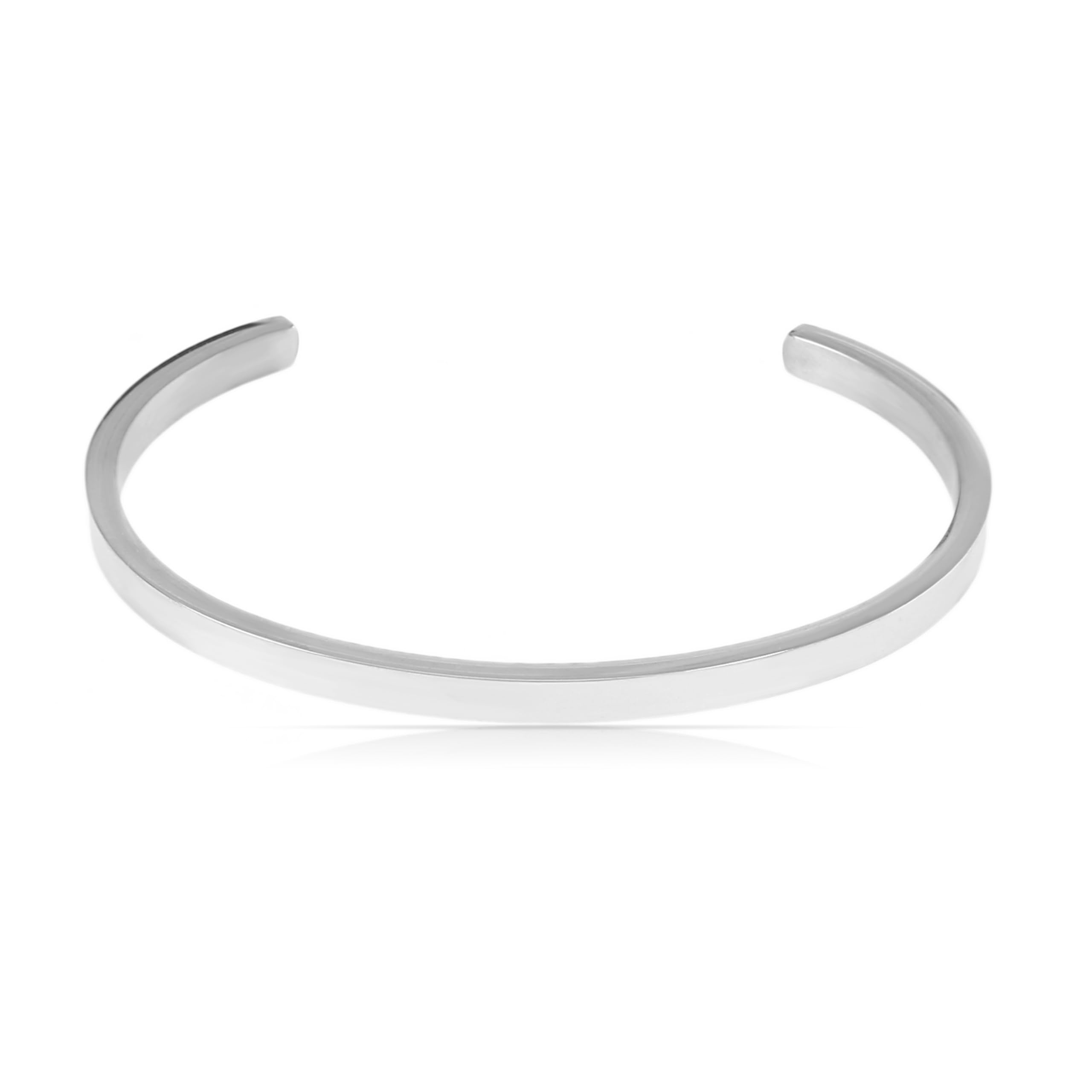 Made by Nami Pulsera Hombre Acero Inoxidable Ajustable - Brazalete Plateado Resistente al Agua Certificado ClimatePartner
