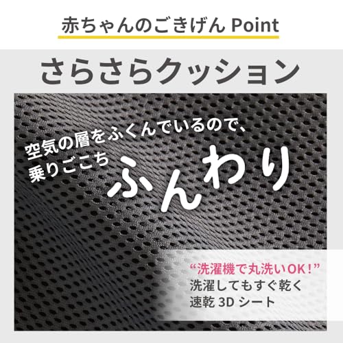 ピジョン バウンサー Wuggy2 ウギー2 3Dメッシュ ブラック の商品画像 3