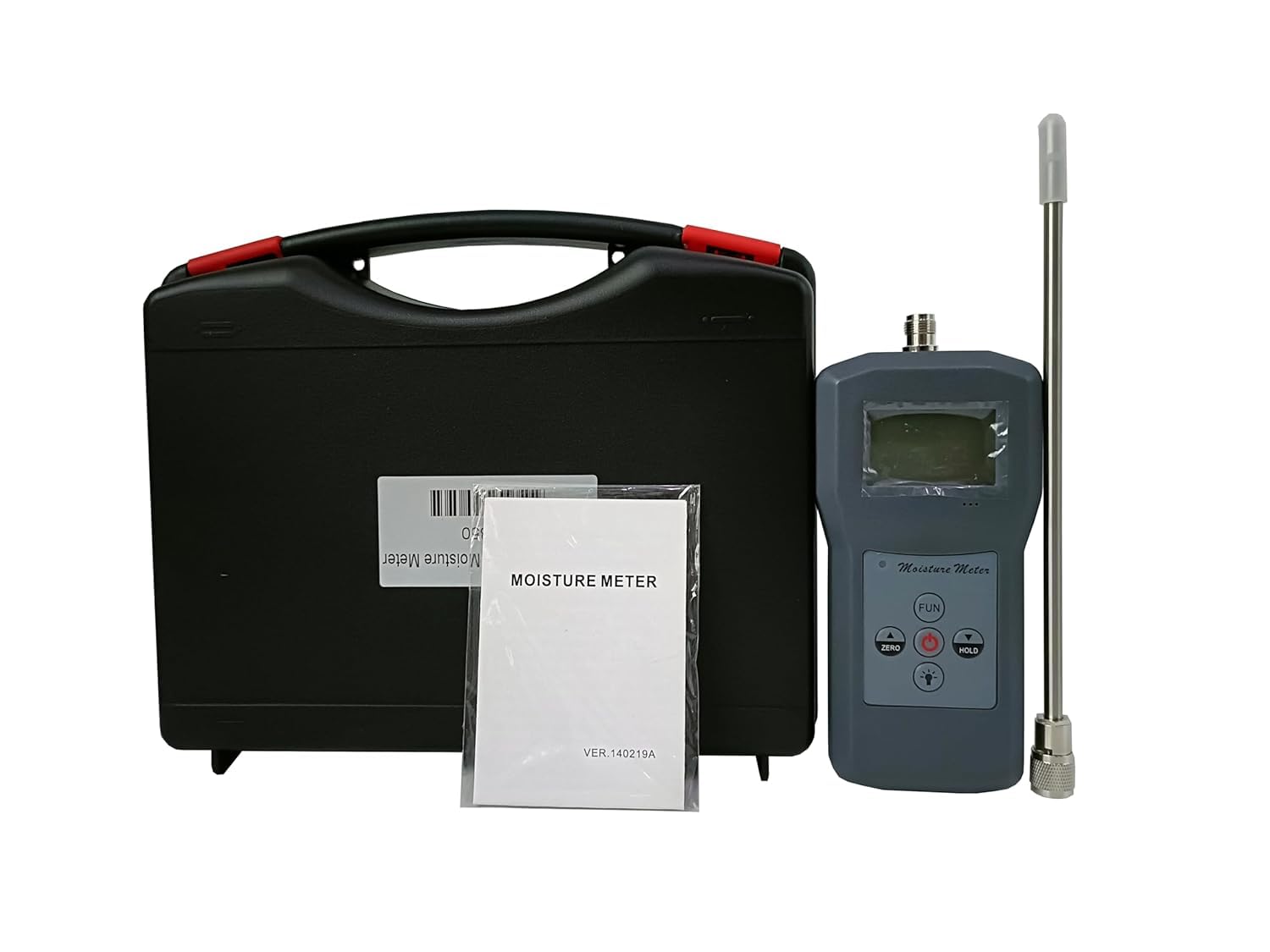 Portable Coal Moisture Meter Tester Sand Coal Powder Moisture Content Measuring with Resolusion 0.1 Accuracy ± 0.5% n LCD Display with Range 0 to 80 Percent