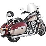 Vance and Hines Twin Slash 2-into-1 Slip-On Exhaust for Yamaha 2009-13 V-Star 9 - One Size